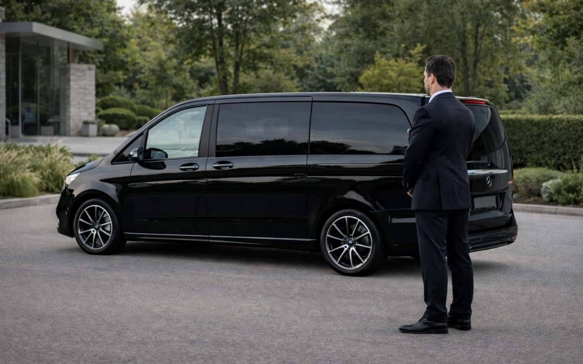 Chauffeur privé en van premium pour transfert longue distance vers Barcelone